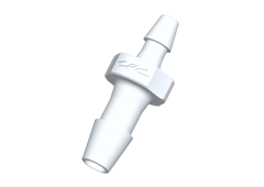 HSR3230 - Gerader Schlauchverbinder, reduzierend, 2,4 mm auf 1,6 mm, Nylon, weiß