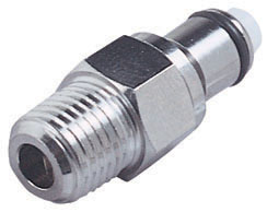 LCD24004 - Stecker MS-VC mit konischem AG 1/4" NPT mit Absperrung