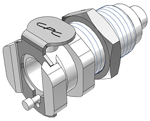 PMCD1601 - Kupplung Acetal Schott mit Schlauchtülle 1,6 mm mit Absperrung