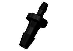 HSR5331 - Gerader Schlauchverbinder, reduzierend, 4,0 mm auf 2,4 mm, Nylon, schwarz