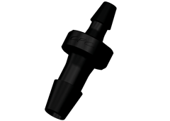 HSR3231 - Gerader Schlauchverbinder, reduzierend, 2,4 mm auf 1,6 mm, Nylon, schwarz