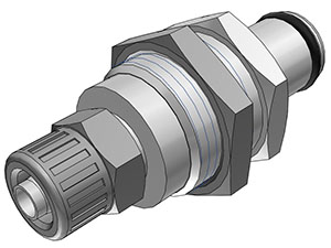 LC40004 - Stecker MS-VC Schott/Klemmverschraub. 6,4 x 4,3 mm ohne Absperrung