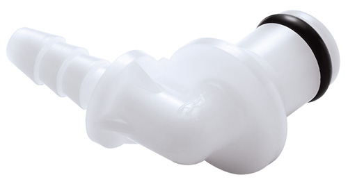 PMC2302 - Stecker Acetal mit Winkel-Schlauchtülle 3,2 mm ohne Absperrung
