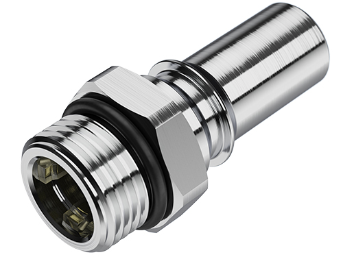 LQ6D46008REDV - Stecker MS-VC mit AG 1/2 SAE-8 mit Absperrung, rot, Non-Spill, FKM-Dichtung