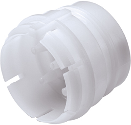 SXM42M3 - Sechsfachverb. Stecker Acetal, Schott mit 3,0 mm Acetal Stecker Einsätzen ohne Absperrung