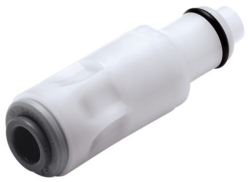 PLC29006 - Stecker Acetal mit JG Steckanschluss 9,5 mm ohne Absperrung
