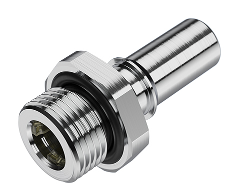 LQ4D47006BLUV - Stecker MS-VC mit AG 3/8" BSPP mit Absperrung, blau, Non-Spill, FKM-Dichtung