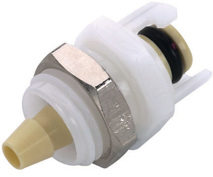 SMMPM0112 - Submini.-Stecker Polypropylen, Schott mit 1,6 mm Schlauchtülle ohne Absperrung