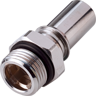 LQ6D46008BLUV - Stecker MS-VC mit AG 1/2 SAE-8 mit Absperrung, blau, Non-Spill, FKM-Dichtung