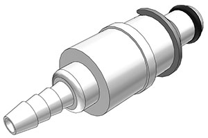 PMM2203 - Multi-Mount Steckereinsatz Acetal mit Schlauchtülle 4,8 mm ohne Absperrung