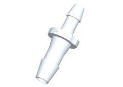 HSR8630 - Gerader Schlauchverbinder, reduzierend, 6,4 mm auf 4,8 mm, Nylon, weiß